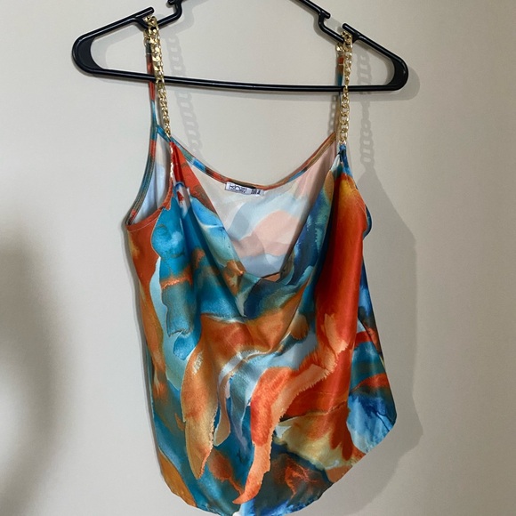 Colorful Chain Strap Women's Top - Picture 1 of 4